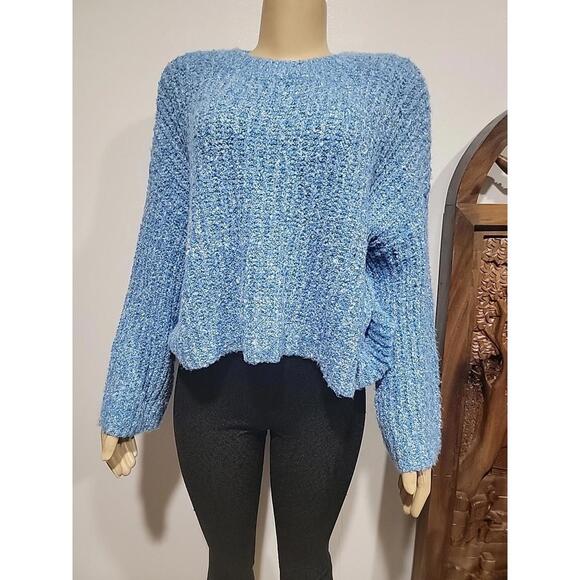 Sweaters - Sincerely Jules Size S Womens NWT Blue Knit Cozy Long Sleeve Sweater NWT #W1
